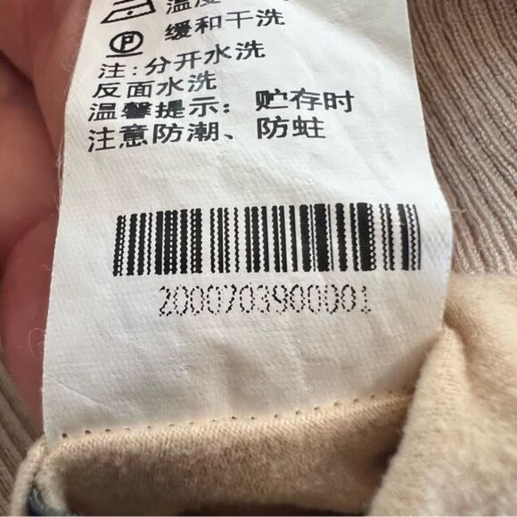 Koradior Women’s Sweater Size Small EU 38 Lined with Soft Fabric Turtleneck Tan - Picture 12 of 14